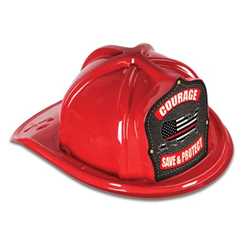 Fire Hat - Courage & Honor Shield thin red line fire hat, thin red line promotional fire hat, thin red line, promotional fire hats, thin red line firefighter fire hat, promotional plastic fire hat, thin red line shield, thin red line plastic fire hat