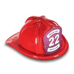 Fire Hat - Custom Pink/White Number Shield firefighting, fire safety product, fire prevention, plastic fire hats, fire hats, kids fire hats, junior firefighter hat