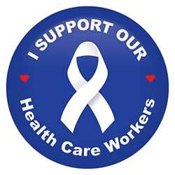 I Support Our Health Care Workers Button buttons, support buttons, health care workers, thank you health care workers, healthcare worker