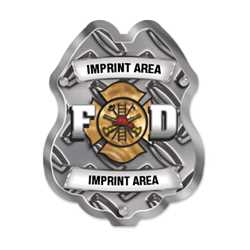 Imprinted Maltese Diamond Sticker Badge 