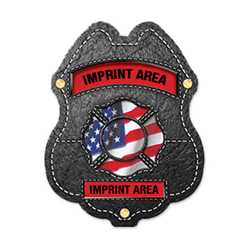 Imprinted Patriotic Maltese Cross Sticker Badge 