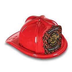 Jr Firefighter Hat - Custom Rustic Fire Rescue Shield 