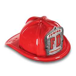Jr. Firefighter Hat - FD Shield firefighting, fire safety product, fire prevention, plastic fire hats, fire hats, kids fire hats, junior firefighter hat