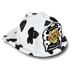 Jr Firefighter Specialty Hat - Custom Dalmatian FD Shield firefighting, fire safety product, fire prevention, plastic fire hats, fire hats, kids fire hats, junior firefighter hat, custom fire hat