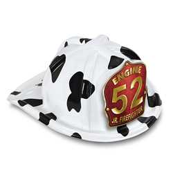 Jr Firefighter Specialty Hat - Custom Red/Gold Engine Number Shield firefighting, fire safety product, fire prevention, plastic fire hats, fire hats, kids fire hats, junior firefighter hat, custom fire hat