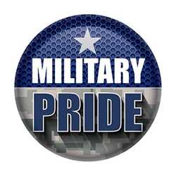 Military Pride Button buttons, support buttons, military, thank you miltary, 