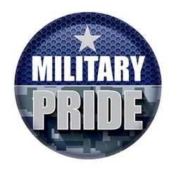 Military Pride Button buttons, support buttons, military, thank you miltary, 