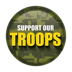 Support Our Troops Button buttons, support buttons, military, thank you miltary, 