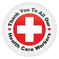 TY To All Our Health Care Workers Button buttons, support buttons, health care workers, thank you health care workers