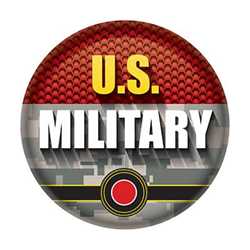 U.S. Military Button buttons, support buttons, military, thank you miltary, 