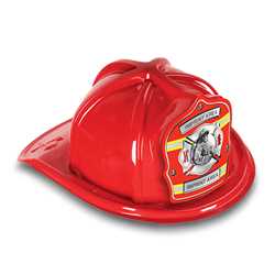 Fire Hat - Custom Red Volunteer FF Shield firefighting, fire safety product, fire prevention, plastic fire hats, fire hats, kids fire hats, junior firefighter hat, custom fire hat, volunteer firefighter hat