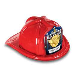 Fire Hat - Custom Gold Jr. FF Shield firefighting, fire safety product, fire prevention, plastic fire hats, fire hats, kids fire hats, junior firefighter hat, custom fire hat